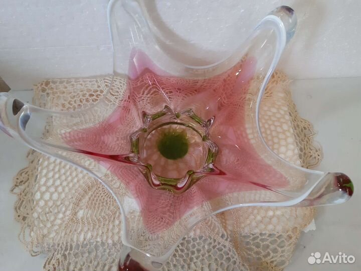 Ваза цветное стекло