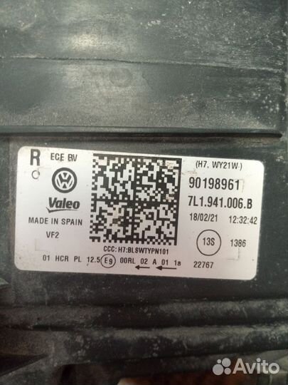 Фара volkswagen caravelle