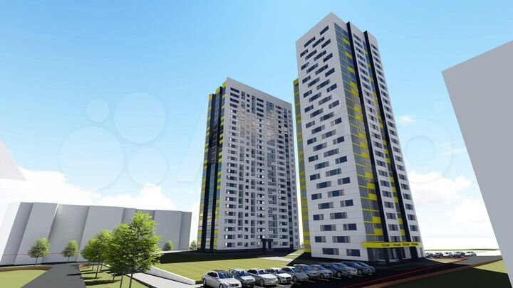 2-к. квартира, 65,4 м², 21/28 эт.
