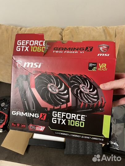 Видеокарта MSI GeForce GTX 1060 Gaming X 6Gb