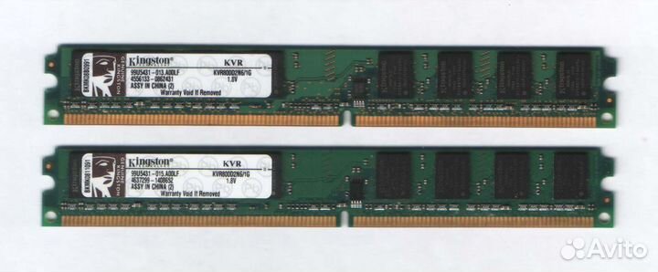 Оперативная память DDR3, DDR2