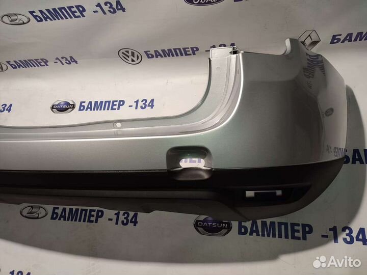 Бампер задний renault duster серебристый