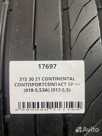 Continental ContiSportContact 5P 315/30 R21