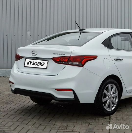 Бампер задний в цвет Hyundai Solaris 2