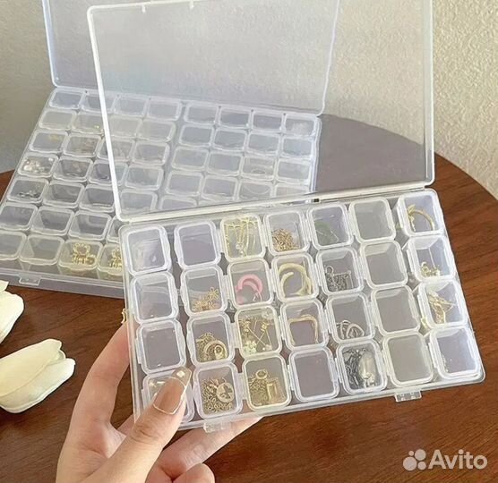 Контейнер, пластиковый бокс коробка для бижутерии