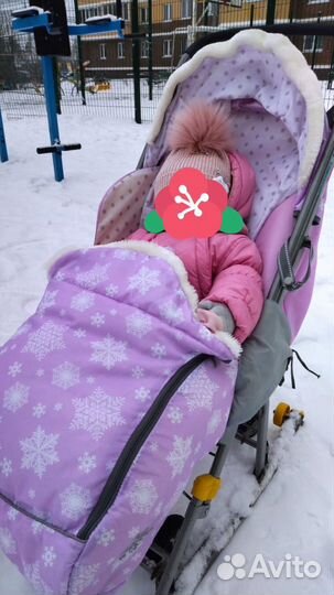 Коляска санки