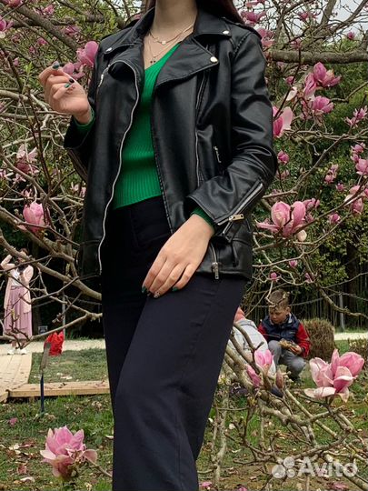 Куртка кожаная женская 42 44