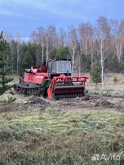 Расчистка участков,лэп,заросших полей мульчером