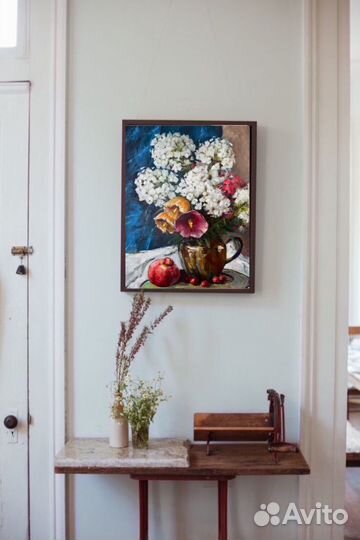 Картина маслом цветы