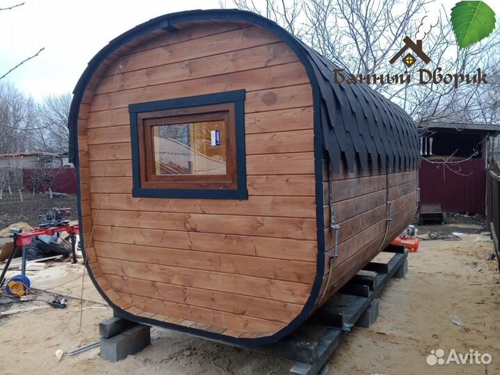 Баня бочка 2х4 под ключ - доступный комфорт
