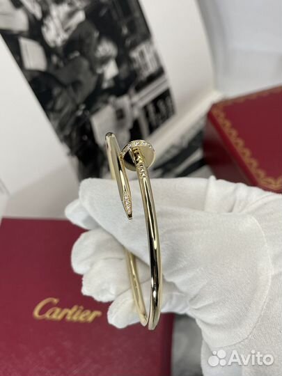 Браслет cartier гвоздь juste un clou бриллианты