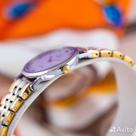 Оригинал Omega DeVille Золото Женские часы