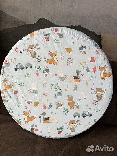 Матрас на круглую детскую кроватку 75*75