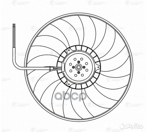 Вентилятор охл. Audi A6 (C6) (04) (без кожуха)