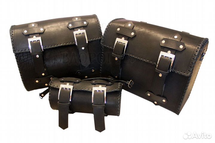 Боковые кофры из кожи для мотоцикла