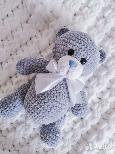 Плюшевые вязаные игрушки