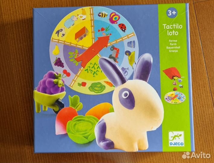 Тактильное лото Ферма от Djeco и Лото