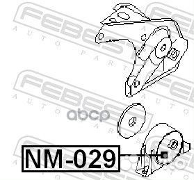 Подушка двс задняя Nissan Almera 1.5i 00 NM-0