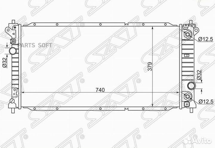 Радиатор SsangYong Actyon 11- SY0005