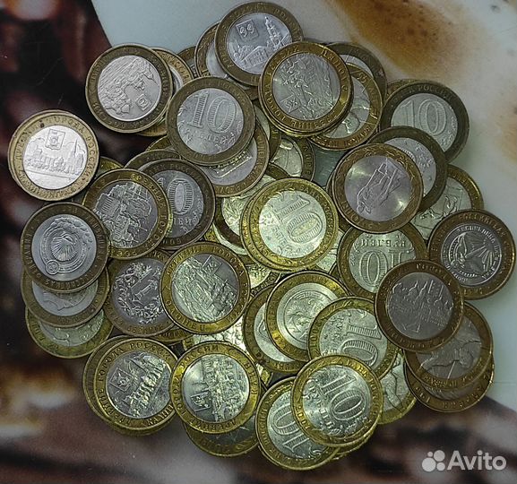 Юбилейные монеты России 10р бим, 10р гвс, 2р