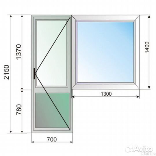 Балконная дверь пвх