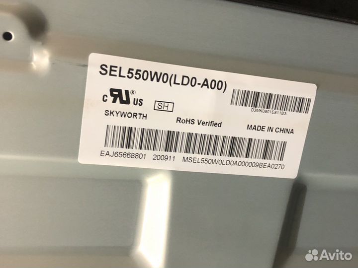 Запчасти от тв lg 55nano806na