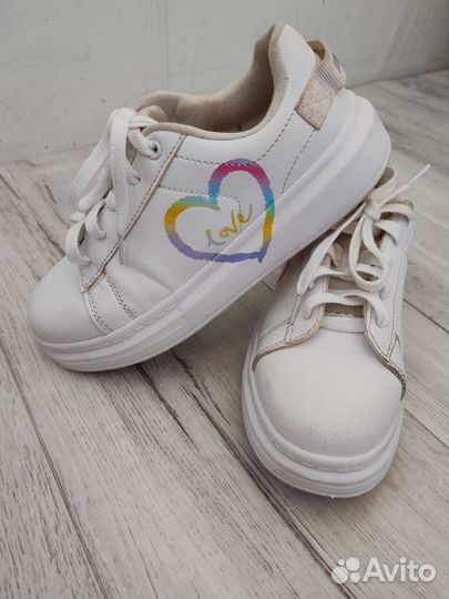 Кеды белые для девочки 35 размер