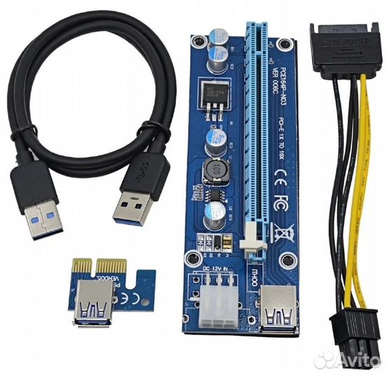 Райзер (Riser) PCE164P-N03 VER006 PCI-E 1X TO 16X