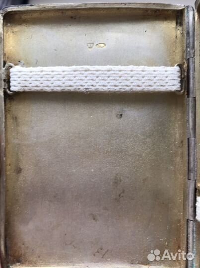 Портсигар серебряный с орнаментом 1908-1917 г.г