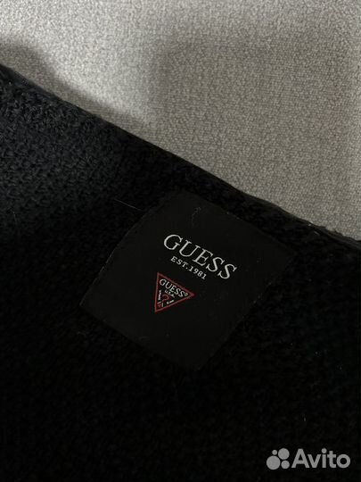 Кофта джемпер худи guess мужская М серая и черная