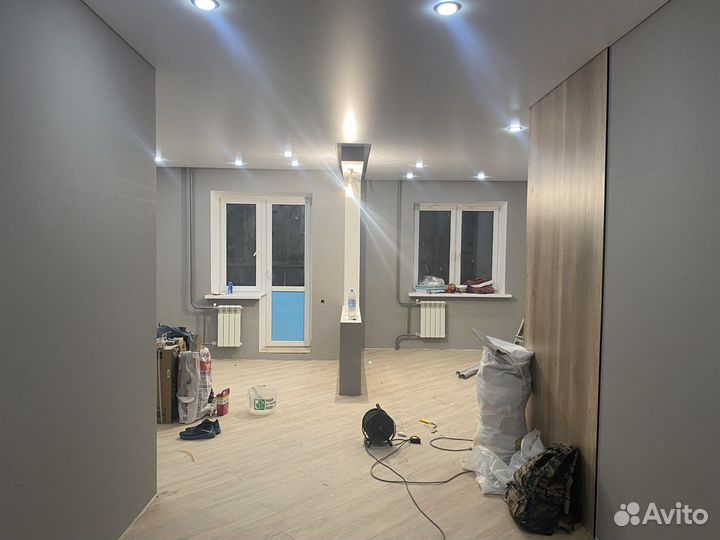 Шпаклевка, покраска,обои, ламинат