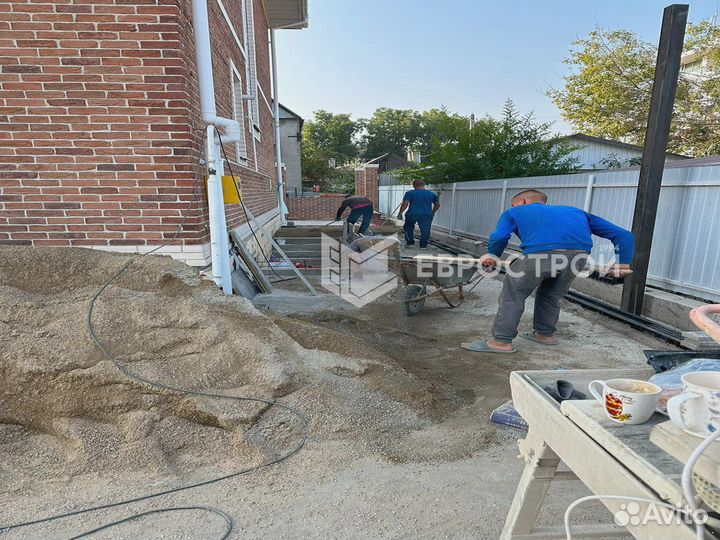 Тротуарная плитка, брусчатка, бордюры, газонная решетка