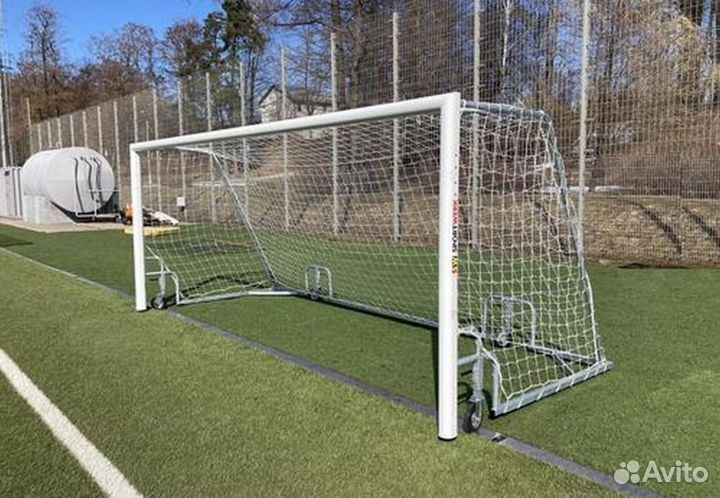 Ворота футбольные юношеские мобильные с колесами