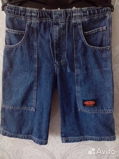 Бриджи джинсовые на мальчика 8-10 лет