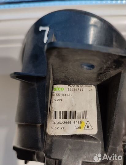 Противотуманная фара nissan juke