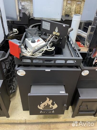 Печь банная Туймазы газ дрова