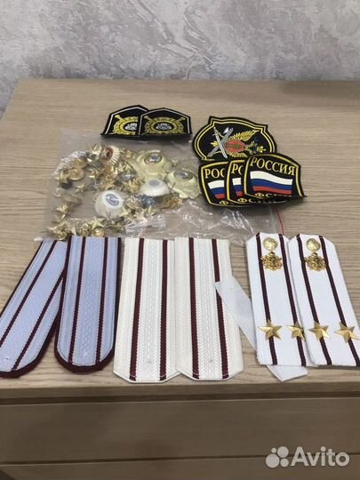 Галстук женский, погоны фсин