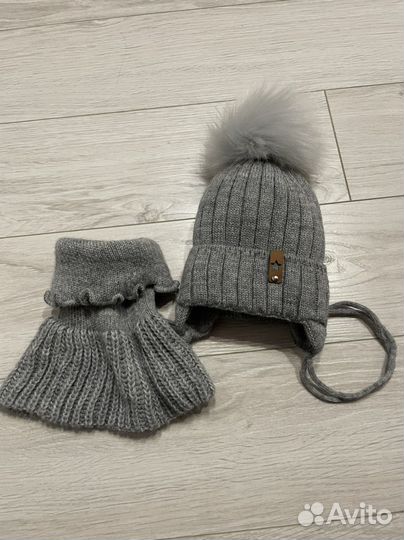 Шапка шлем для мальчика зима