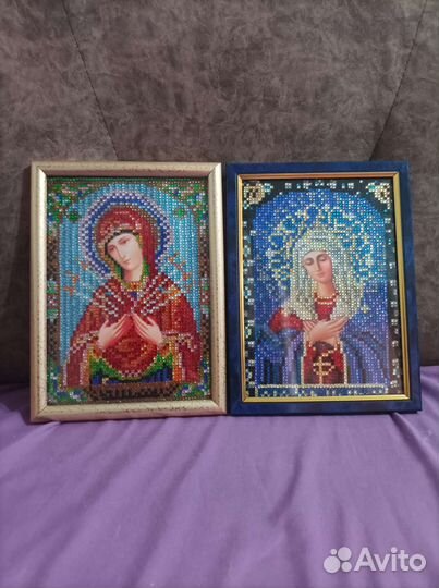 Иконы из алмазной мозаики