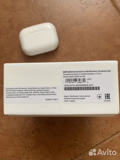 Наушники apple airpods pro