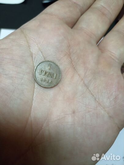 Погодовка монет пенни 1916 года
