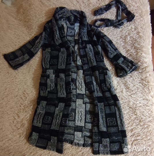 Халат тёплый махровый мужской банный