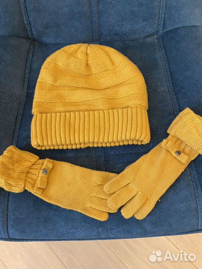 Шапка и перчатки для девочки Gulliver