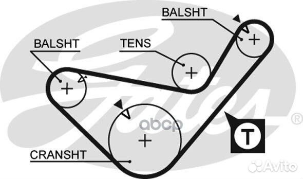 Ремень грм hyundai porter/H-1/starex / mitsubis