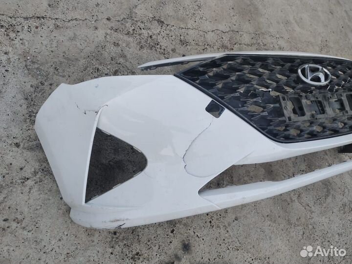 Передний бампер Hyundai Solaris 2 рестайлинг