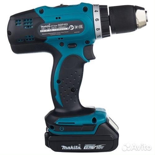 Дрель-шуруповерт аккумуляторная Makita DDF453SYE L