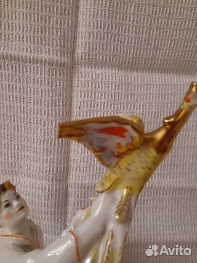 Жар птица лфз, ссср, фарфоровая статуэтка