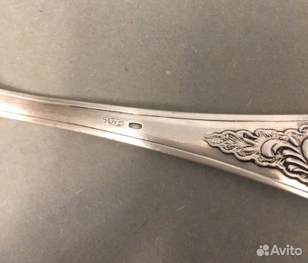 Серебряная столовая ложка СССР