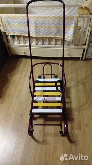 Детские санки с колесами Тимка 6