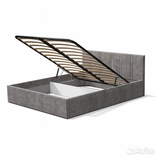 Кровать Ника 160+ПМ никель